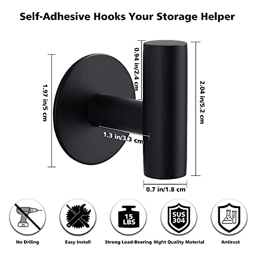 Adhesive Towel Hooks (4 Count)