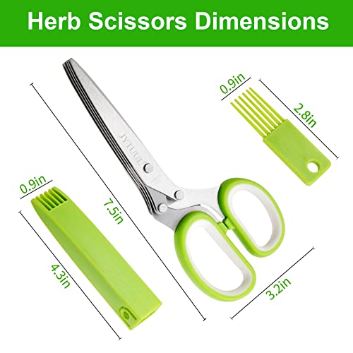 5 Blades Herb Scissors