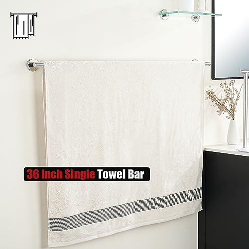 Bath Towel Bar Chrome (Chrome / 39 Inch)