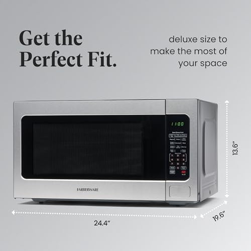 1100W 2.2 cu ft Countertop Microwave Oven With Smart Sensor (2.2 Cu. Ft. / Stainless Steel)