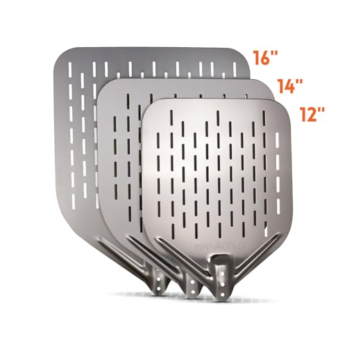 16 Inch Perforated Aluminum Pizza Peel with Handle
