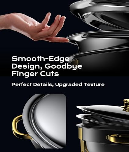 Chafing Dishes for Buffet 2 Pack (2 PACK / Gold)