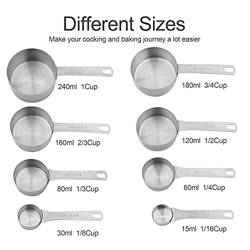 Measuring Cups and Spoons Set (A: 8cups+9spoons)