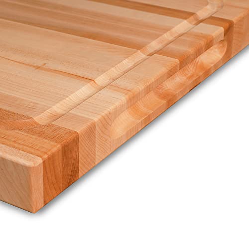 Hard Maple Wood Cutting Board for Kitchen (Hard Maple(1-1/2" Thick))