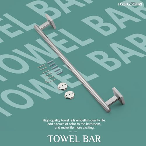 Single Towel Bar Bathroom Towel Holder for Bath Kitchen 20 Inch Necklace Holder Wall Mounted Chrome Stainless Steel B4005CH (Polished Chrome / 20-Inch)