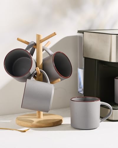 Coffee Mugs Set of 8 (Dark Gray / 8pcs)
