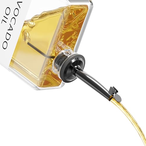 Kitchen Cooking Oil Dispenser Set (6 Pack / Black)