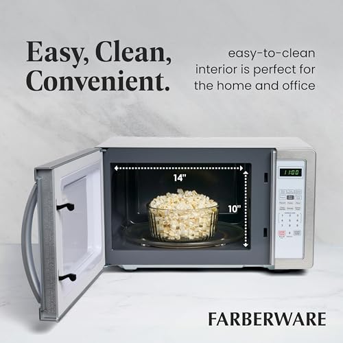 1.1 Cu. Ft. Countertop Microwave Oven (1.1 Cu. Ft. / White Platinum)