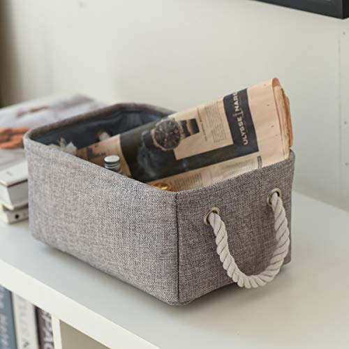 Large Storage Bins Basket (Grey / 2PCS/Large - 15.7Lx11.8Wx8.3H)
