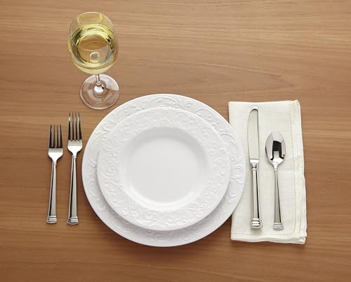 891292 Opal Innocence Carved 4 (4 Count / Dinner Plates, Set of 4)