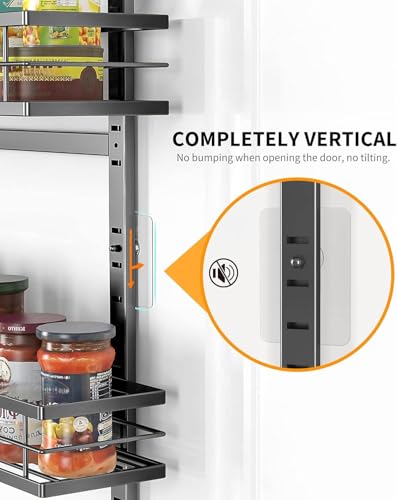 6 Tier Over The Door Pantry Organizer (6-Tier Standard / Black)