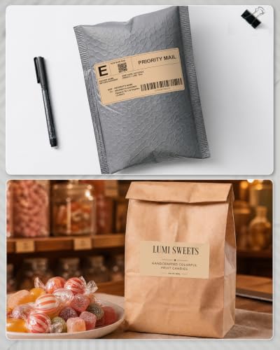 4x2 Inch Thermal Labels (4"x2" / Brown)