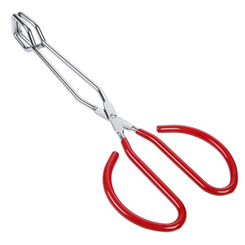 Stainless Steel Scissor Tongs Heavy Duty Cooking Tongs with Soft Handles