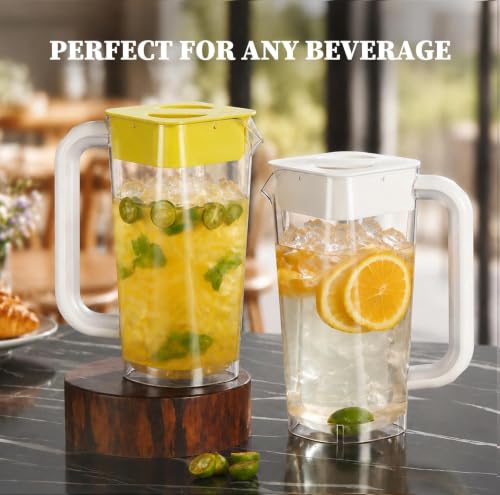 2 Pack 2 Liters (White & Yellow)
