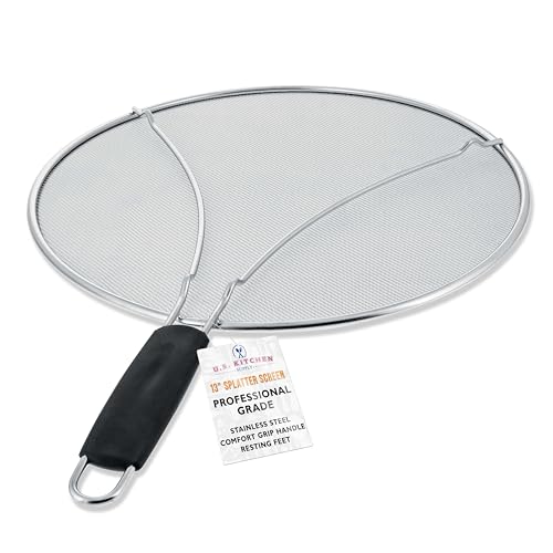 Stainless Steel Splatter Guard 13" Fine Mesh Cover