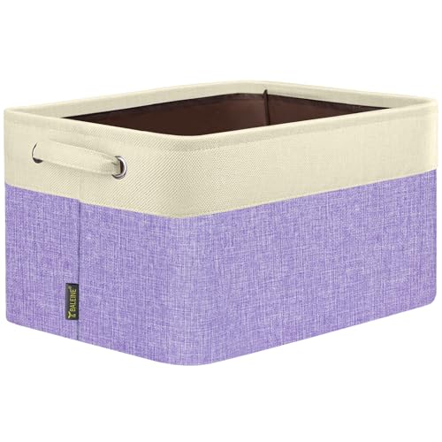 1 Pack Fabric Closet Storage Bins for Shelves (Lavender / 1PCS/X-Large-17x13x10.5)
