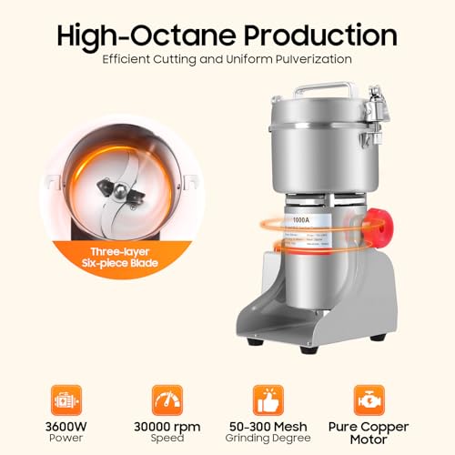 Electric Grain Mill Grinder (1000g)