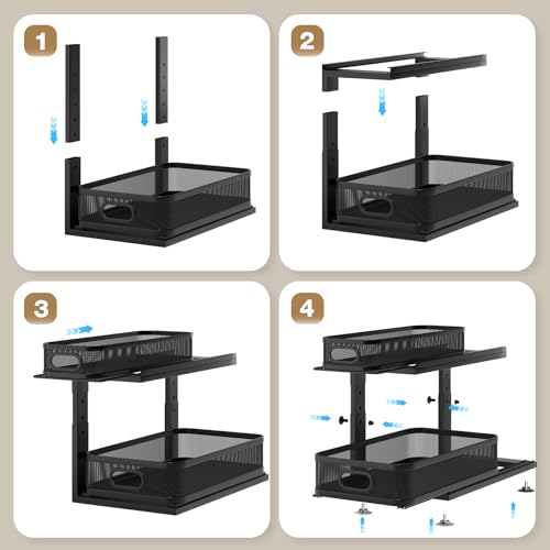 2 Pack 18.5IN (Black / 2 Pack-18.5"Dx12.4"-16.5"H)
