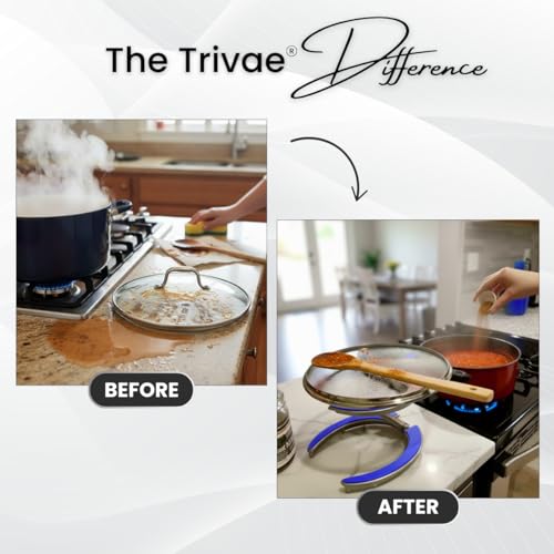 Pot Lid Holder While Cooking (Royal Blue)