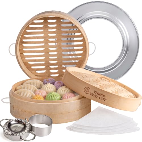 10" Extra Deep Bamboo Steamer (5 Piece Set)