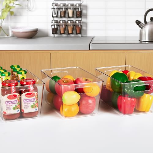 6 Pack Clear Storage Bins (6 Count)