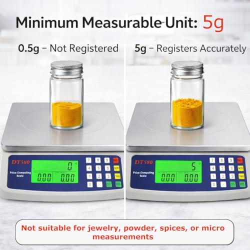 Large Digital Kitchen Scale 40kg (Gray 40kg)