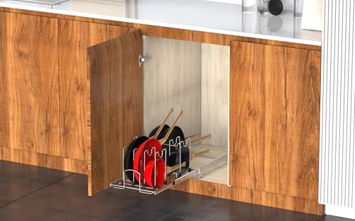 Pots and Pans Pull Out Organizer Under Cabinet (Pan Pot organizer)