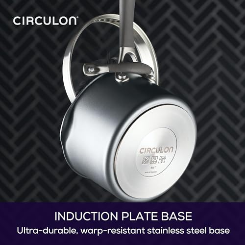 A1 Series Nonstick Straining Sauce Pan with Lid