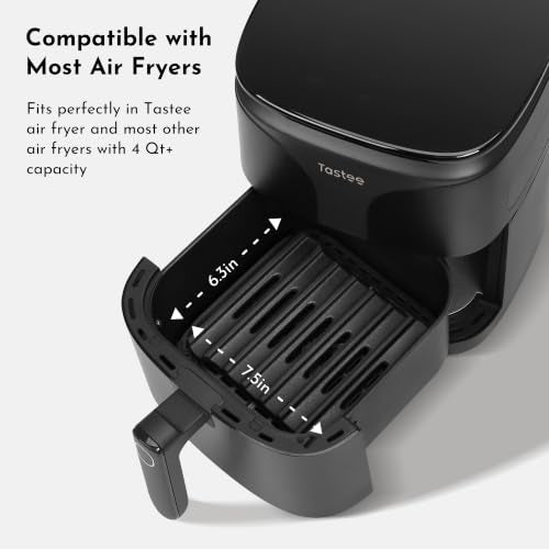 Cast Iron Grill Pan for 4QT+ Square Air Fryers