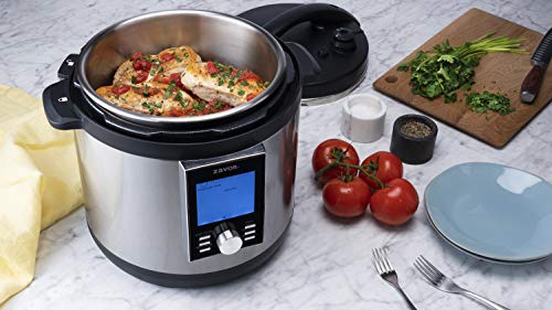 LUX LCD 6 Quart Programmable Electric Multi (6.3 Quarts / Stainless Steel)