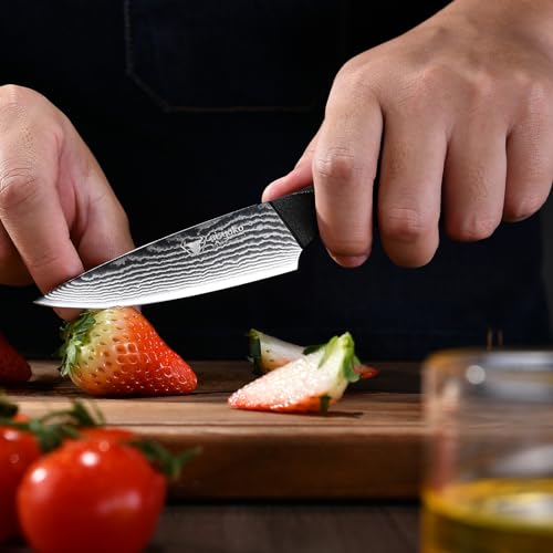 8C Damascus Knife Set (3-Piece Knife Set (Multiple Sizes))