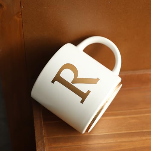 Monogram Ceramic Mugs (gold-R)