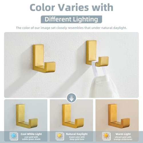 Towel Hooks Brushed Dark Gold (2 Pack / Brushed Dark Gold)