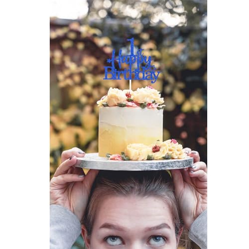 Royal Blue 1st Birthday Cake Topper (7 Count)