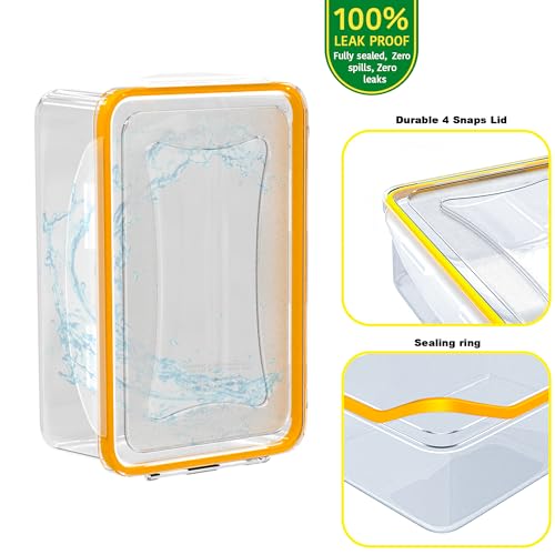 70 Pcs Large Food Storage Containers with Lids Airtight (70 Pcs)