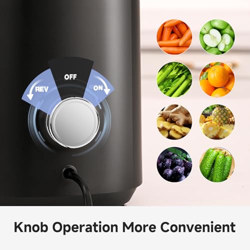 Cold Press Juicer (Black / 5.8")