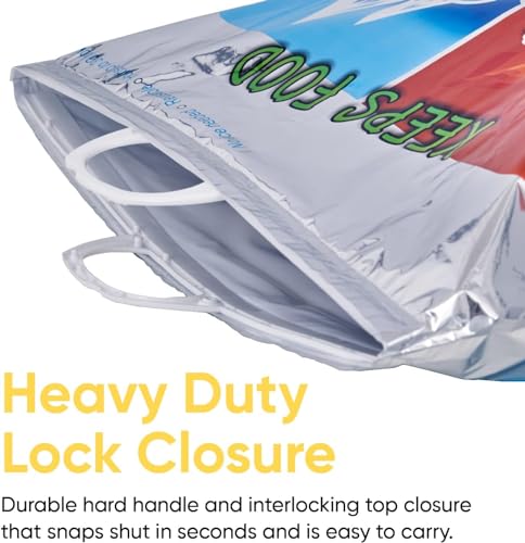 Hot and Cold Insulated Bags for Food Delivery (Medium (Lunch Size))