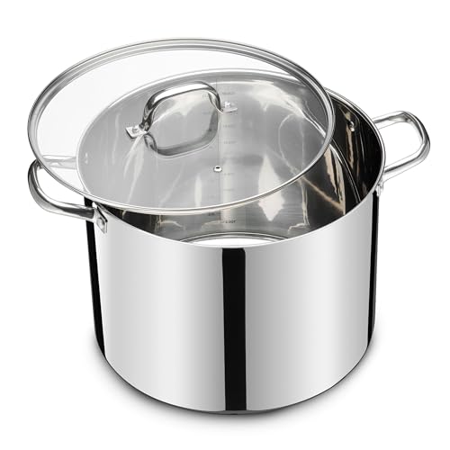 20 QT Stainless Steel Large Stock Pot (20 Quarts)