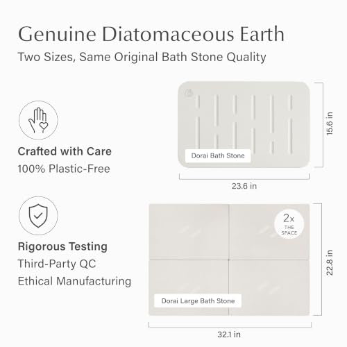 Home Stone Bath Mat (Rain Sandstone / 1 Pack)