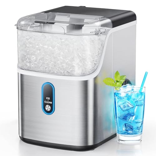 Nugget Ice Maker Countertop (Brushed Stainless Steel / 33 lbs)