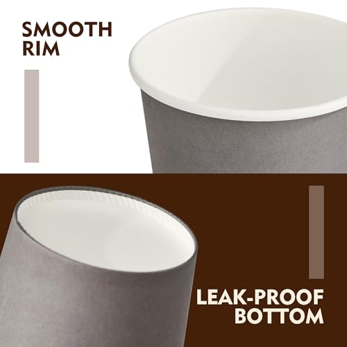 16 oz Coffee Cups with Lids (Gray / 16 oz)