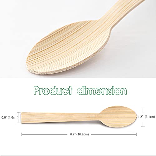 Bamboo Disposable Utensils (200 spoons)