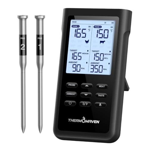 Sub 1G Wireless Meat Thermometer (Black)