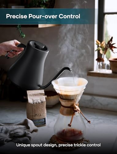 Gooseneck Electric Kettle (Black)