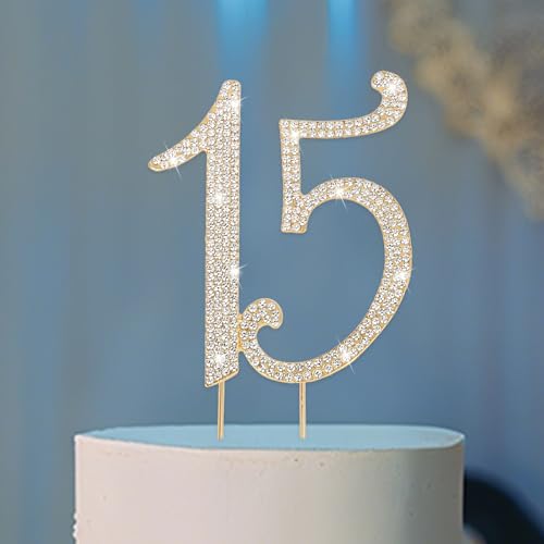 15 Cake Topper with Rhinestones (15)