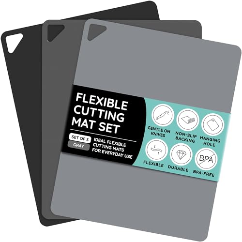 Cutting Board Alternative for Kitchen (Graphite / Charcoal / Gray / 15"L x 12"W)