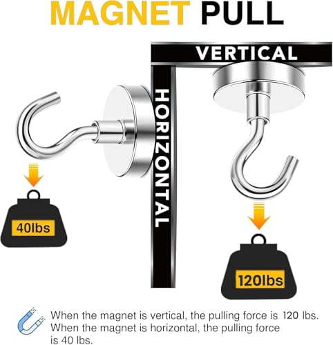 Magnetic Hooks (Silver / 1.26in)