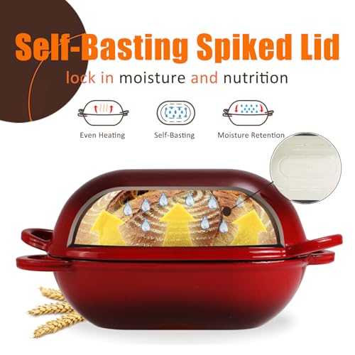 5 QT Enameled Cast Iron Sourdough Bread Oven