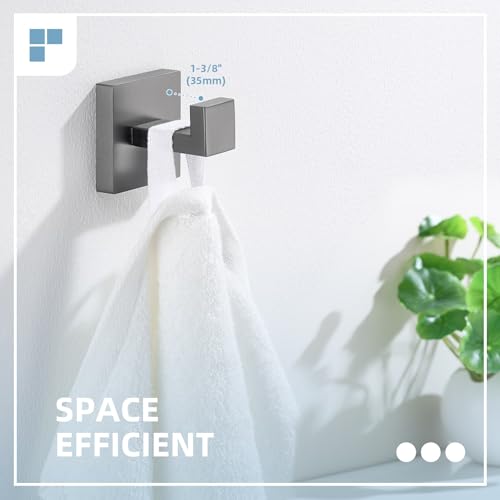 Bathroom Towel Hook (1 Pack / Gunmetal Gray)