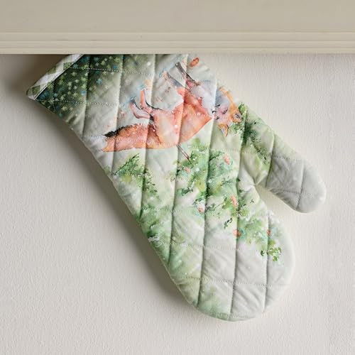 Maison d'Hermine Oven Gloves 100% Cotton Oven Mitt (097 - Winter Mornings / 7.5" x 13" (Oven Mitt))